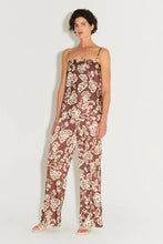 Load image into Gallery viewer, Eugenia Tailored Pant - Chocolate Foral / Hansen &amp; Gretel