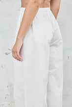 Load image into Gallery viewer, The Cotton Poplin Drawstring Pants White / Friend of Audrey