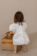 Load image into Gallery viewer, The Peony Dress white linen / Morgot Linen