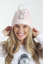 Load image into Gallery viewer, Snuxe Luxe Rabbit Beanie White, Pink and Blue | Snuxe