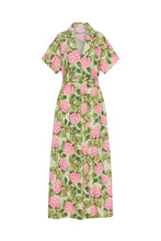 Load image into Gallery viewer, Sylvie Dress Pink Jardin / Palm Noosa