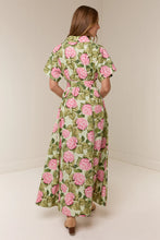 Load image into Gallery viewer, Sylvie Dress Pink Jardin / Palm Noosa