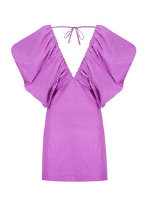 Exaggerated Puffer Sleeve Mini - True Purple / SWF