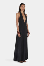 Load image into Gallery viewer, Rae Maxi Dress Charcoal Chambray | Hansen &amp; Gretel