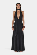 Load image into Gallery viewer, Rae Maxi Dress Charcoal Chambray | Hansen &amp; Gretel