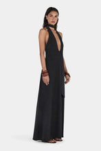 Load image into Gallery viewer, Rae Maxi Dress Charcoal Chambray | Hansen &amp; Gretel
