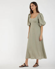 Load image into Gallery viewer, Romilly Linen Midi Dress Sage