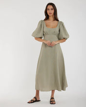 Load image into Gallery viewer, Romilly Linen Midi Dress Sage