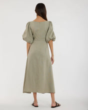 Load image into Gallery viewer, Romilly Linen Midi Dress Sage