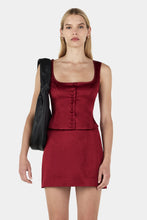 Load image into Gallery viewer, Rowena Corset Top Red Dahila | Hansen &amp; Gretal
