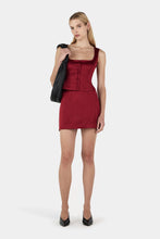 Load image into Gallery viewer, Rowena Corset Top Red Dahila | Hansen &amp; Gretal