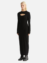 Load image into Gallery viewer, Ena Pelly Remi Ribbed Dress Black