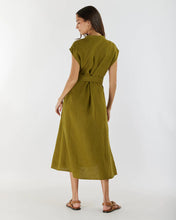 Load image into Gallery viewer, Renee Linen Midi Dress