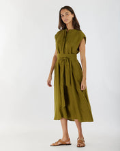 Load image into Gallery viewer, Renee Linen Midi Dress