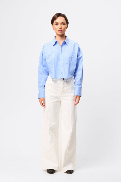 Repeat After Me Cropped Shirt | Mossman
