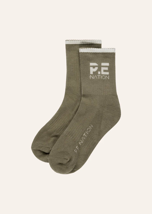 Restore Sock, Silver Sage/Whisper White | P E Nation