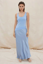 Load image into Gallery viewer, Rhyme Combo Slip Knit Dress, Dawn Blue | Sovere