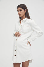 Load image into Gallery viewer, Rome Denim Shirtdress White / Legoe Heritage