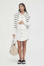 Load image into Gallery viewer, Rome Denim Shirtdress White / Legoe Heritage