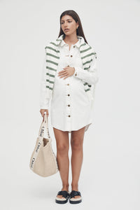 Rome Denim Shirtdress White / Legoe Heritage
