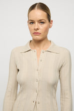 Load image into Gallery viewer, Cleo Collared Knit Top, Dove | Friend of Audrey