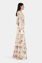 Load image into Gallery viewer, Dahkia Silk Maxi Dress Fleur De Lune / Hansen and Gretel