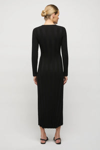 Gala Long Sleeve Knit Dress, Black | Friend of Audrey