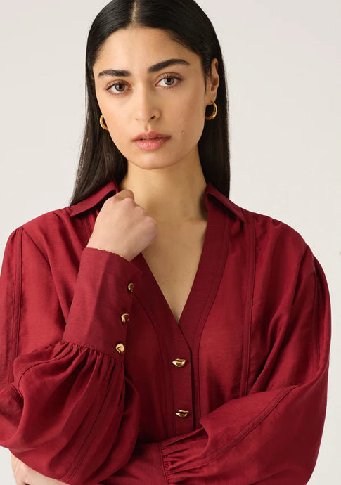 Astra Blouse Wine | MOS
