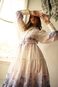 Aurelie Maxi Dress Wisteria Dreams |Saint Armont