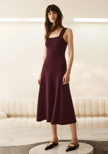 Sloane Knit Dress Plum | Morrison