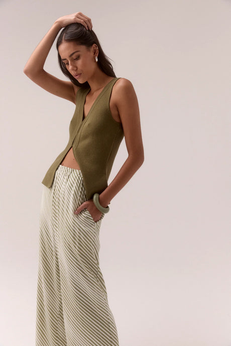 Sentiment Knit Top, Olive | Sovere