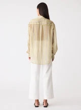 Load image into Gallery viewer, Sahara Shirt, Sage Stripe | Esmaee