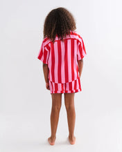 Load image into Gallery viewer, Santa Baby Teen Eco Satin Short SleeveShirt &amp; Short Pyjama Set | Kip &amp; Co