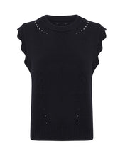 Load image into Gallery viewer, Iris &amp; Wool Black Scallop Vest