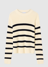 Load image into Gallery viewer, Cotton Striped Knit, White Stripe | Friend of Audrey