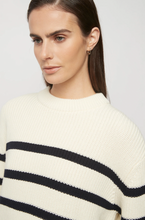 Load image into Gallery viewer, Cotton Striped Knit, White Stripe | Friend of Audrey