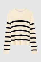 Load image into Gallery viewer, Cotton Striped Knit, White Stripe | Friend of Audrey