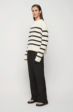 Load image into Gallery viewer, Cotton Striped Knit, White Stripe | Friend of Audrey