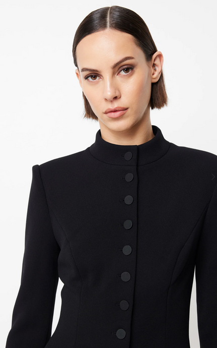 Network Mini Dress Black | Mossman