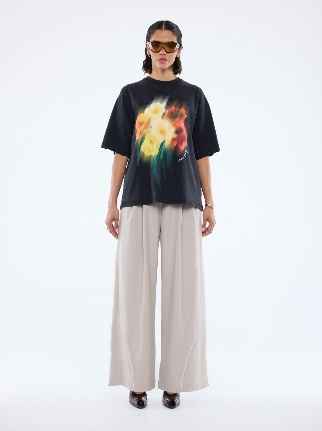 Blurred Sunflowers Tee | Ena Pelly