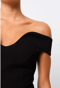 Modernist Maxi Dress, Black | Mossman