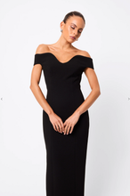 Load image into Gallery viewer, Modernist Maxi Dress, Black | Mossman