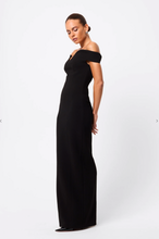 Load image into Gallery viewer, Modernist Maxi Dress, Black | Mossman