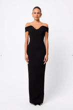 Load image into Gallery viewer, Modernist Maxi Dress, Black | Mossman