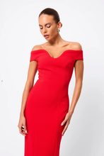 Load image into Gallery viewer, Modernist Maxi Dress, Red | Mossman