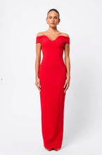 Load image into Gallery viewer, Modernist Maxi Dress, Red | Mossman