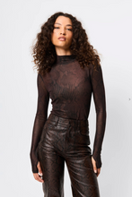 Load image into Gallery viewer, Siren Long Sleeve Top Snake Print | Mossman