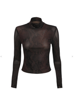 Load image into Gallery viewer, Siren Long Sleeve Top Snake Print | Mossman