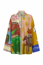 Load image into Gallery viewer, mlak silk shirt ALEMAIS
