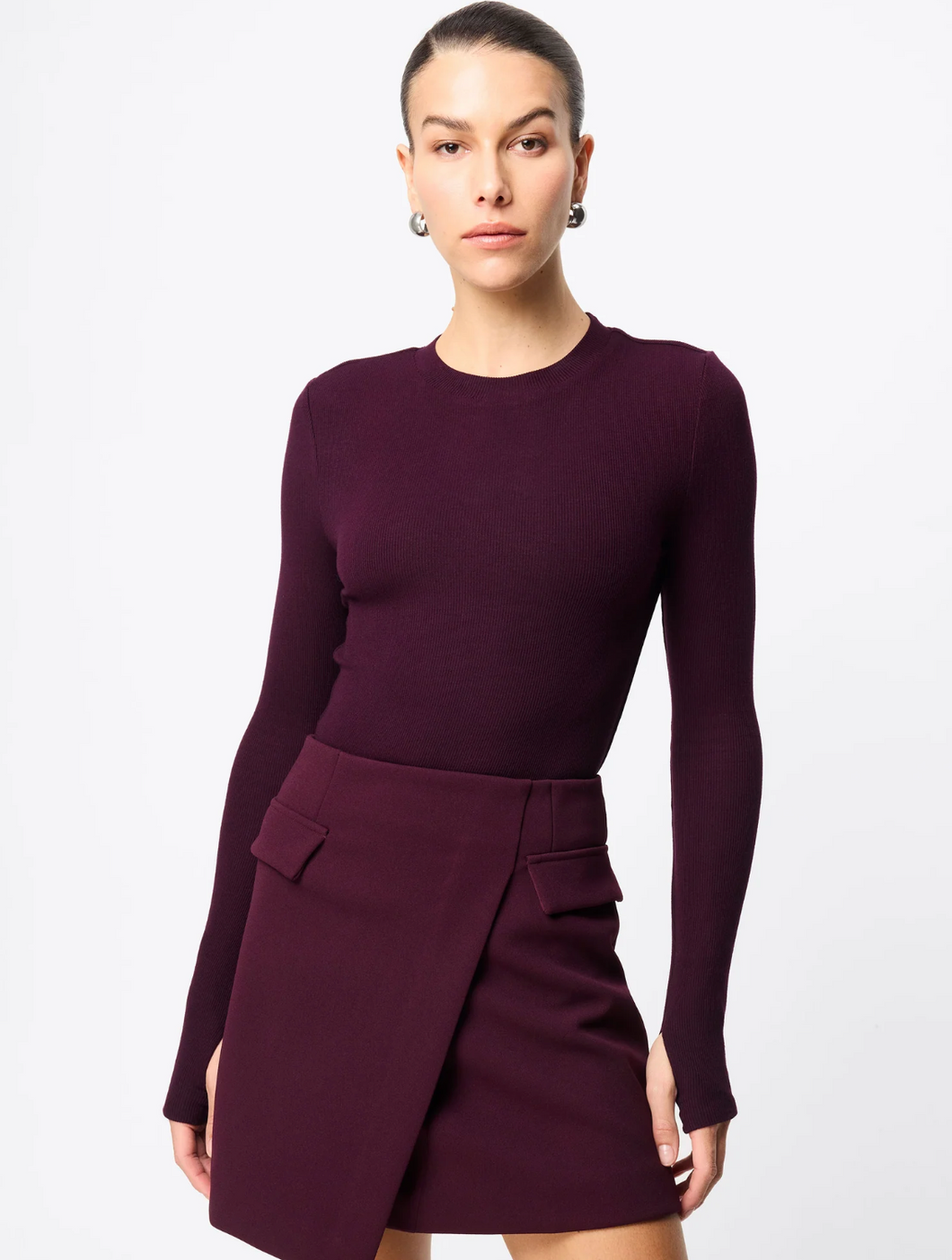On My Way Mini Skirt, Cherry | Mossman